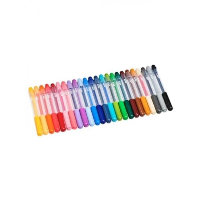 24 Parça Karışık Renk Keçe Uçlu Kalem Seti