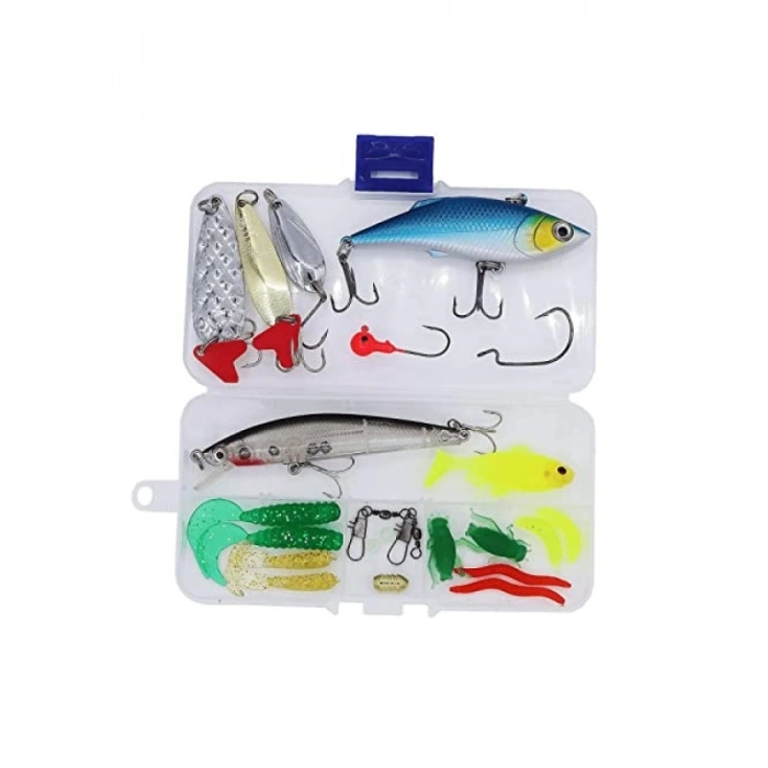 24 Parça Sahte Olta Yem ve Aksesuar Seti