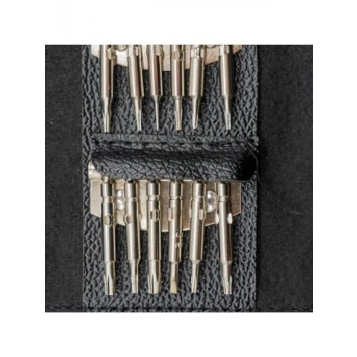 24 Parça Yıldız Düz Uçlu Tornavida Seti, Cüzdanlı Tasarım