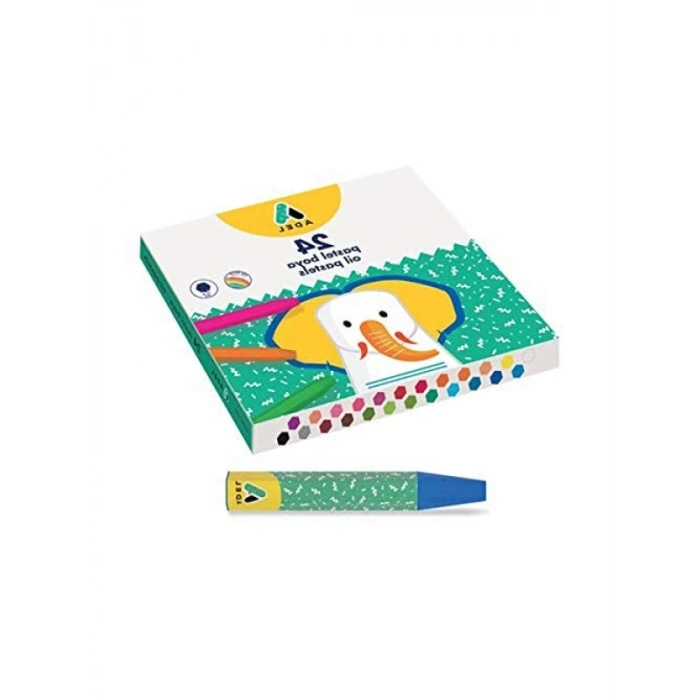 24 Renk Canlı Pastel Boya Seti, Yumuşak ve Kolay Kullanım