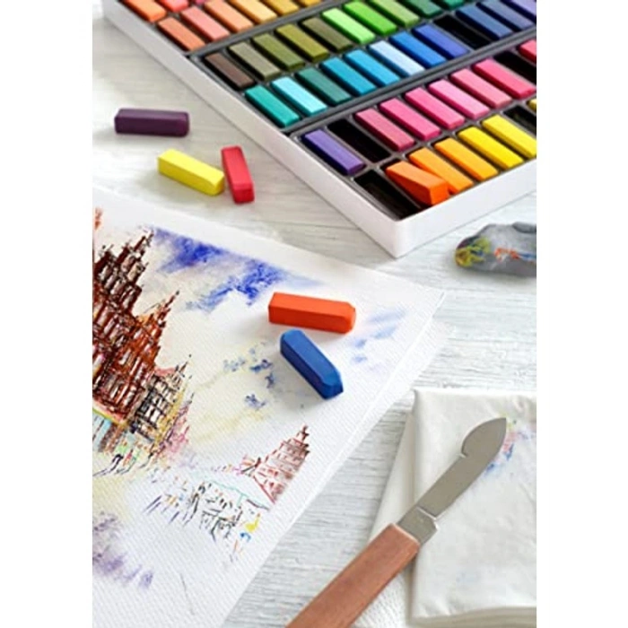 24 Renk Yüksek Pigmentli Mini Toz Pastel Boya Seti