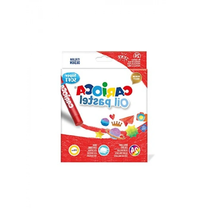 24 Renkli Yağlı Pastel Boya Kalemi Seti