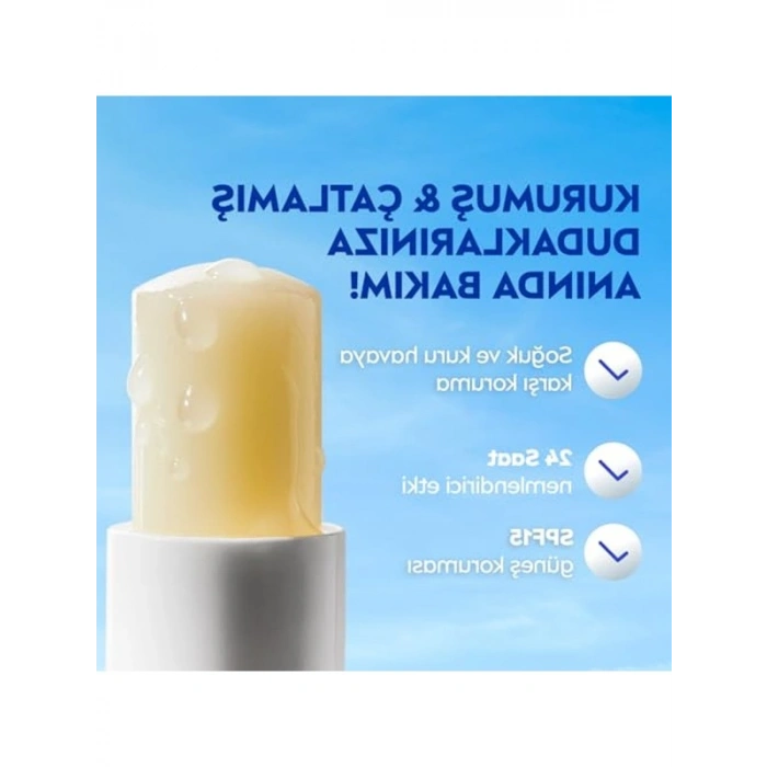 24 Saat Nemlendirici Dudak Bakım Kremi, SPF 15 ile Koruma