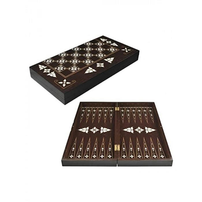 24,5 x 48 x 6 cm Boyutunda Yüksek Kalite Arka Gammon