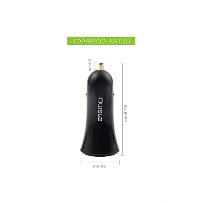 2.4A USB Araç Çakmaklık Şarj Cihazı | DC 12-24V Giriş