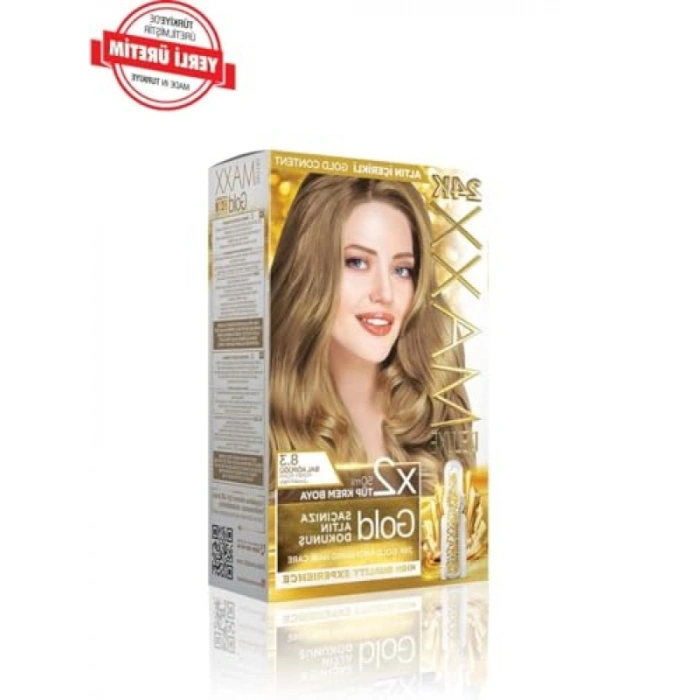 24K Altın Parçacıklı Saç Boyası ve Serum - 2 x 50 ml