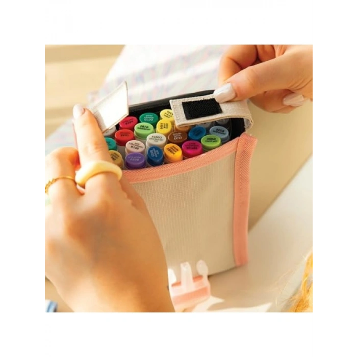 24’lü Çift Uçlu Alkol Bazlı Marker Kalem Seti - Brush + Chisel