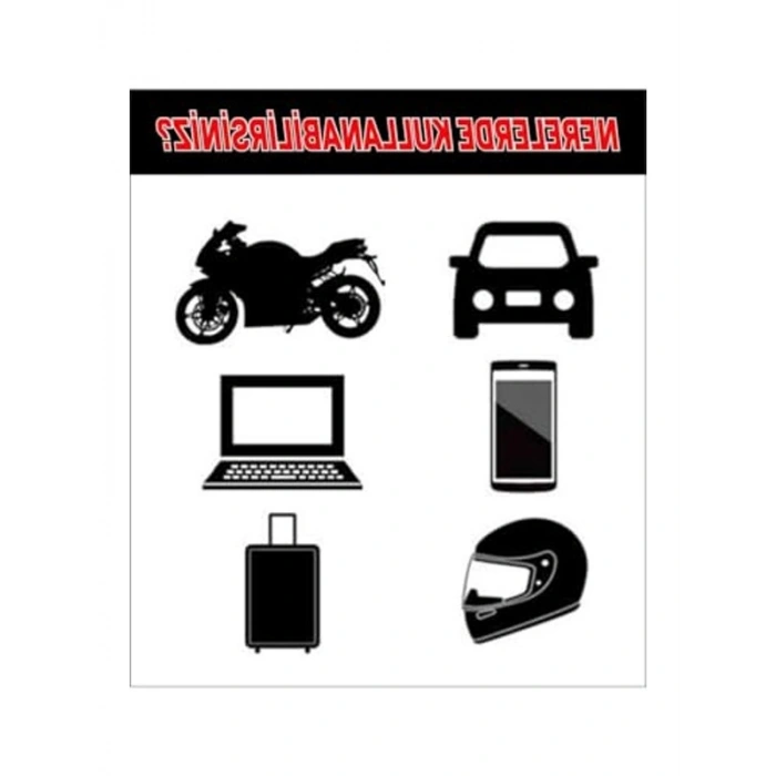 24x28 cm Arabada Bebek Var Sticker, Cam İçin