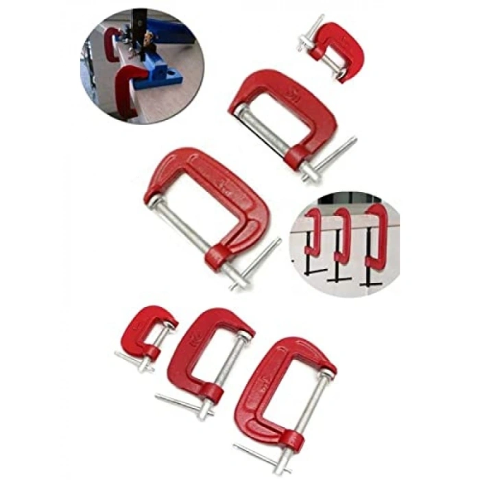 25-50-75 mm 3lü Mengene Sıkıştırma Seti