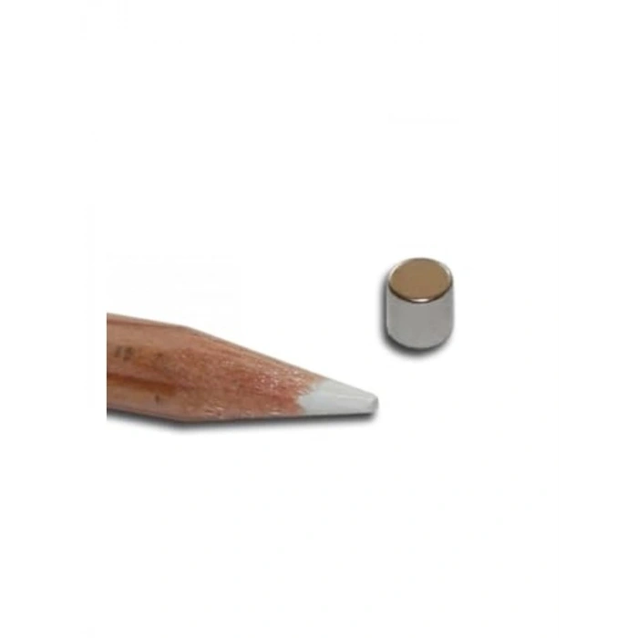 25 Adet 5mm x 5mm Güçlü Neodyum Mıknatıs, Silindir Şekil