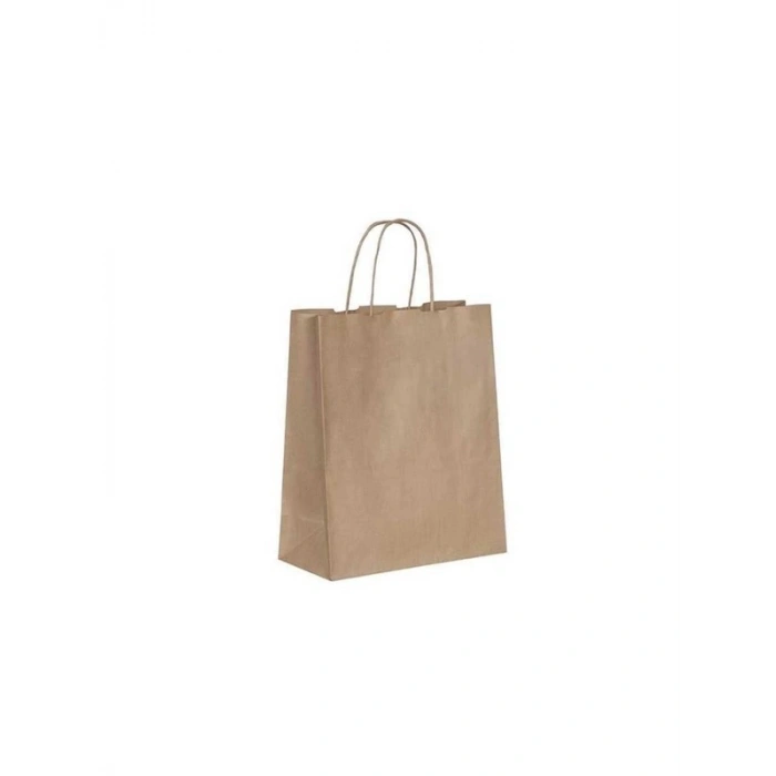 25 Adet Kraft Kağıt Çanta, 25x12x31 cm Boyutunda