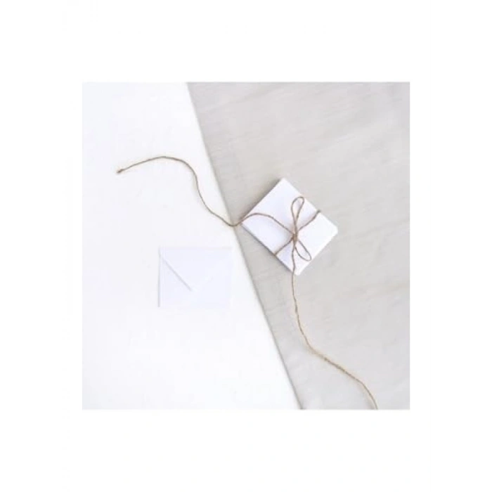 25 Adet Minik Beyaz Zarf - 7x9 cm