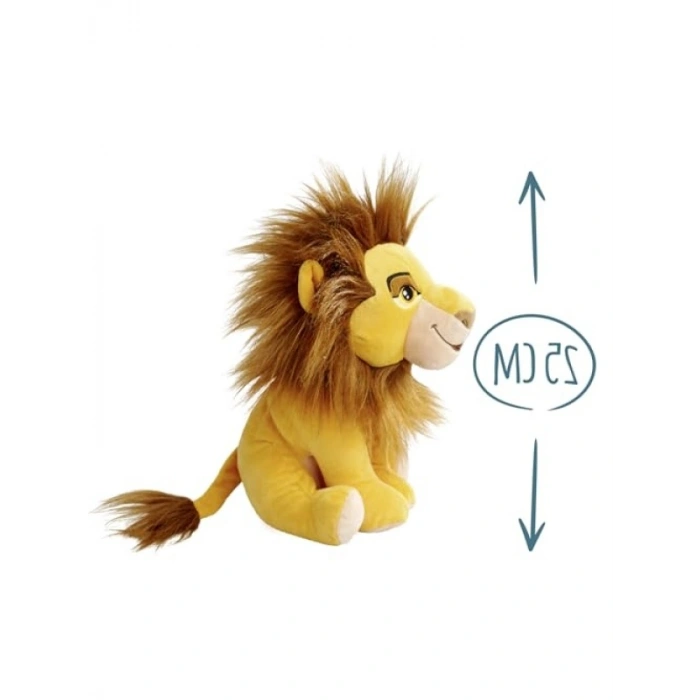 25 cm Boyutunda Detaylı Peluş Aslan Figürü