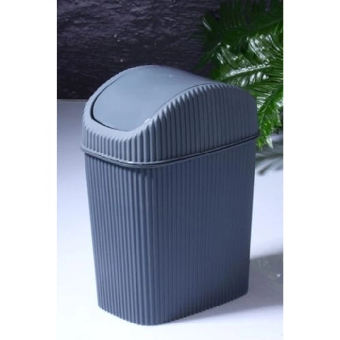 2,5 Lt Kapasiteli Antrasit Çöp Kovası, Banyo ve Mutfak İçin