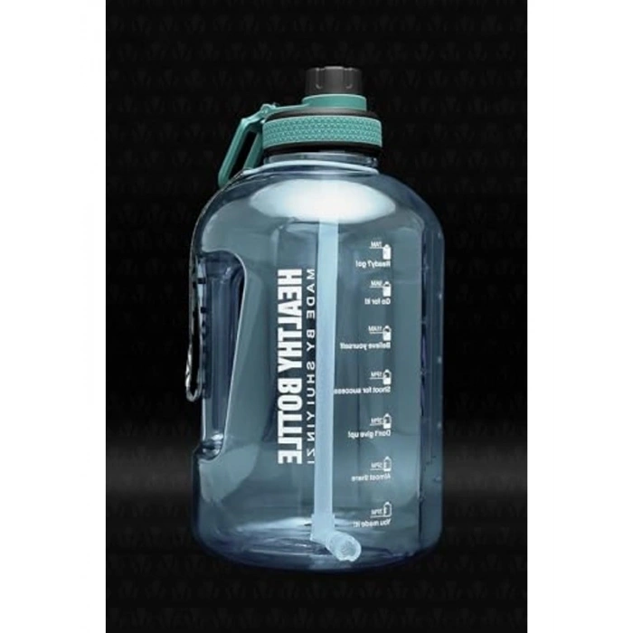 2.5 Lt Mavi Motivasyonel Su Matarası, BPA İçermeyen Tasarım