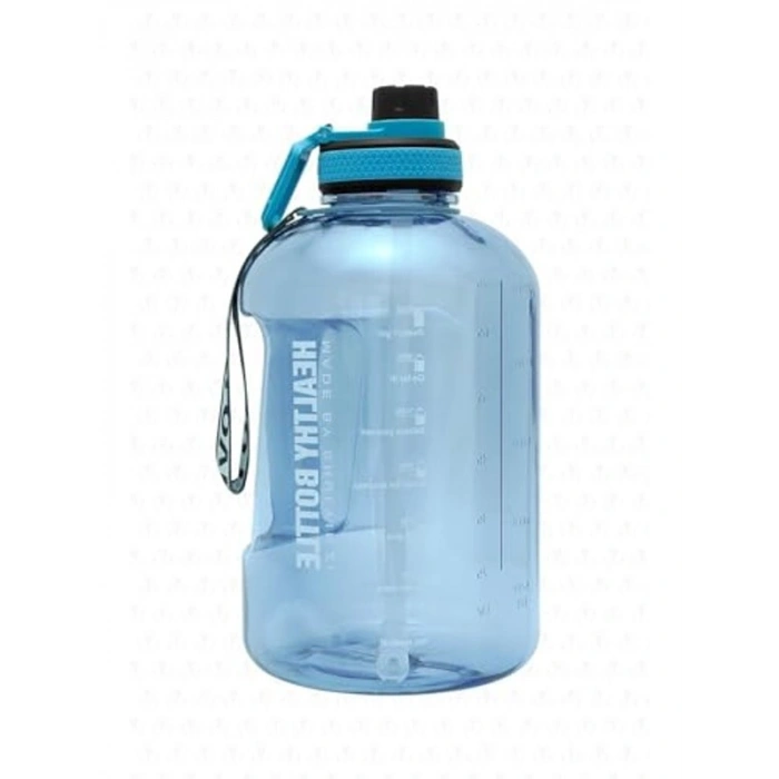 2.5 Lt Mavi Motivasyonel Su Matarası, BPA İçermeyen Tasarım