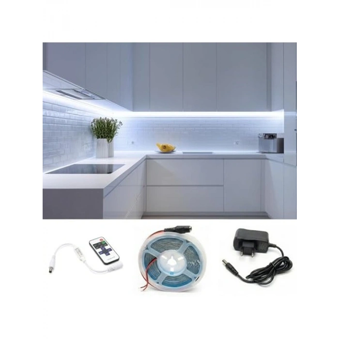 2.5 Metre Kumandalı LED Şerit Işık Seti, Dimmer Özellikli