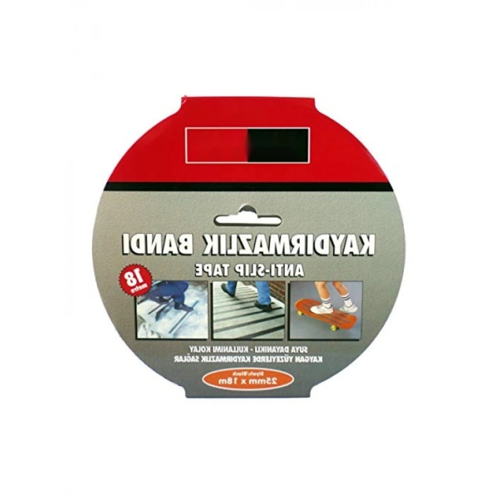 25 mm Kaydırmaz Zemin Bantı - 18,3 m Siyah