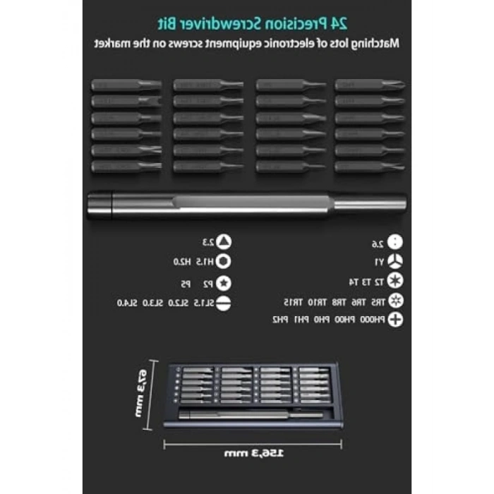 25 Parça Mini Tornavida Seti - Özel Kutulu