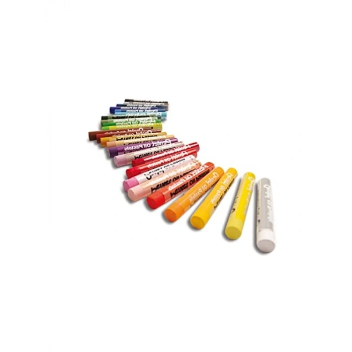 25 Renkli Yağlı Pastel Boya, Standart Kutu İçerisinde