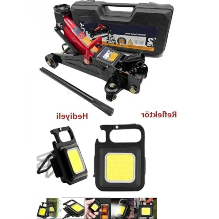 2.5 Tona Kadar Kapasite, Arabalı Tekerlekli Hidrolik Kriko