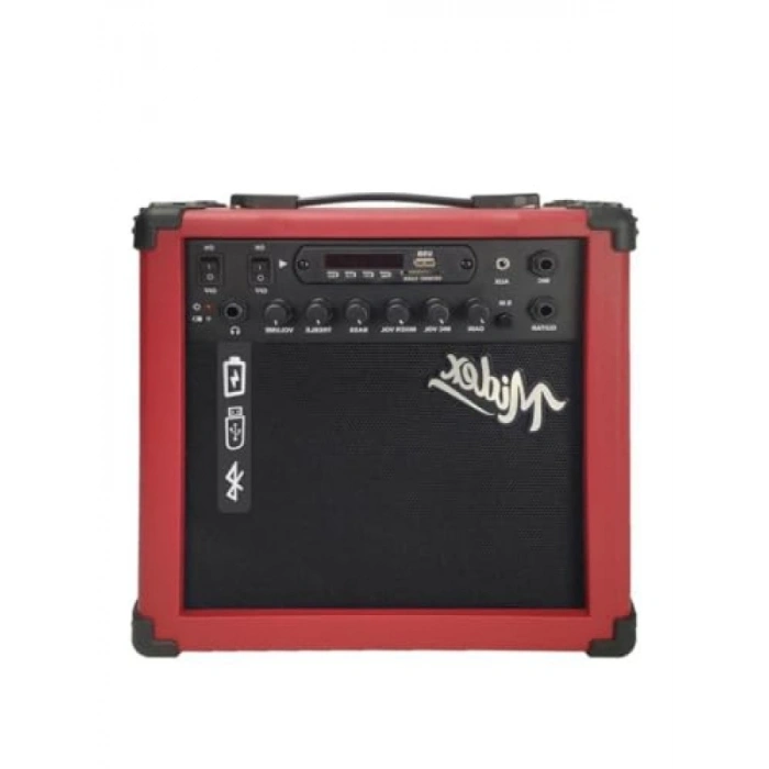 25 Watt Elektro Gitar Amfisi, Bluetooth ve USB Özellikli