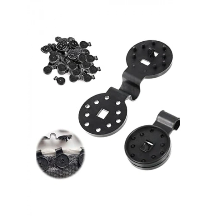 250 Adet Siyah Renkli Branda ve Gölgelik Klipsi