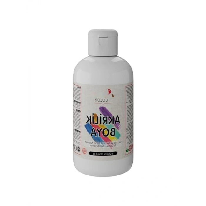 250 gr Beyaz Akrilik Boya - Yüksek Kalite