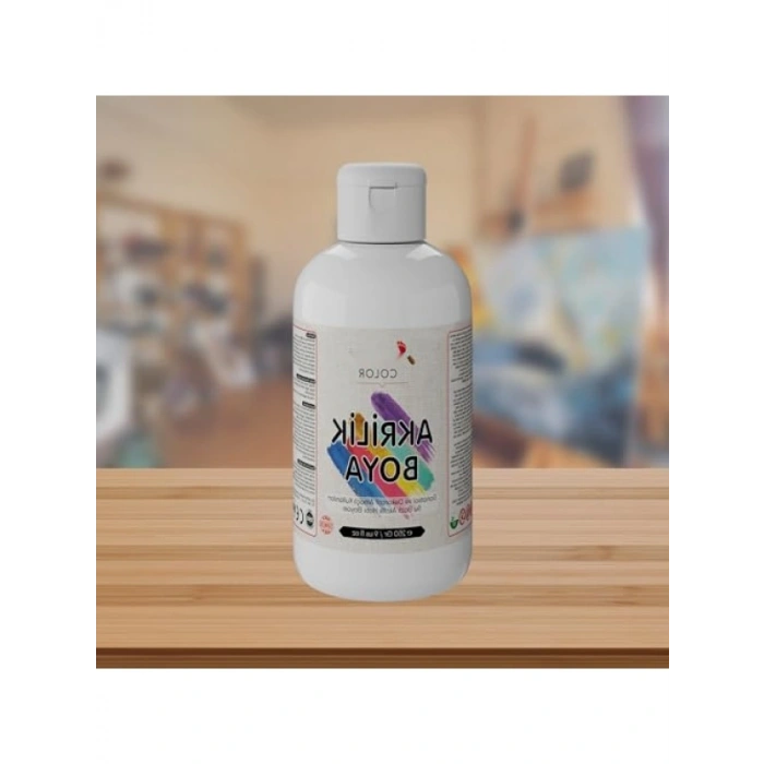 250 gr Beyaz Akrilik Boya - Yüksek Kalite