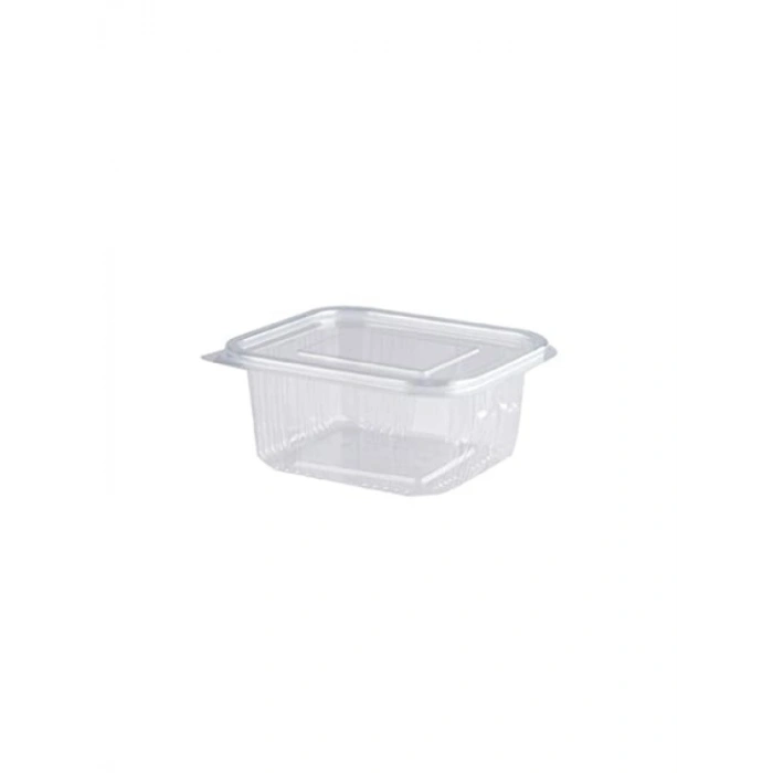 250 gr Kapasiteli Şeffaf Plastik Sızdırmaz Kap, 100 Adet