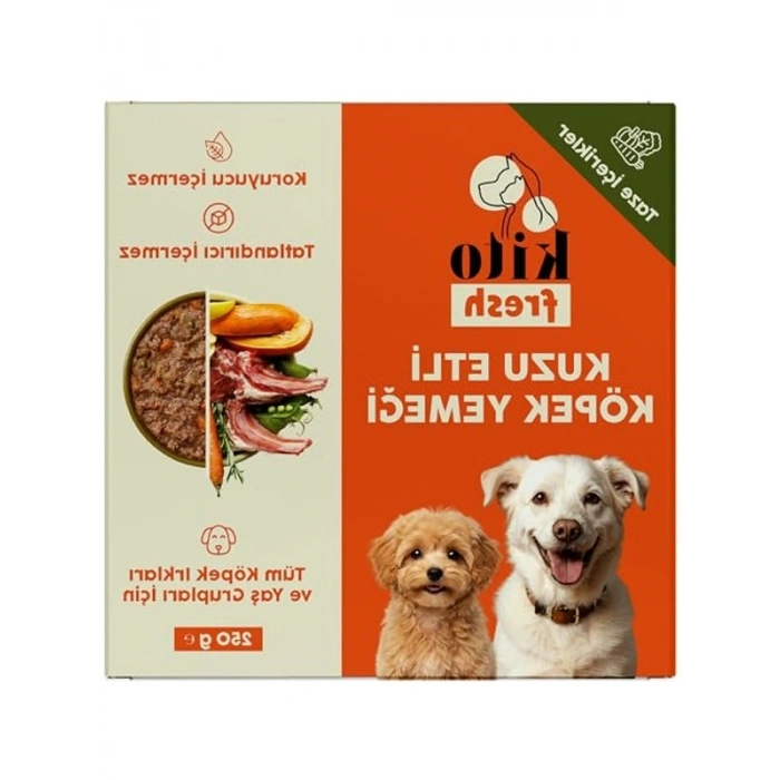 250 gr Taze Kuzu Etli Köpek Yemeği, %100 Doğal İçerik