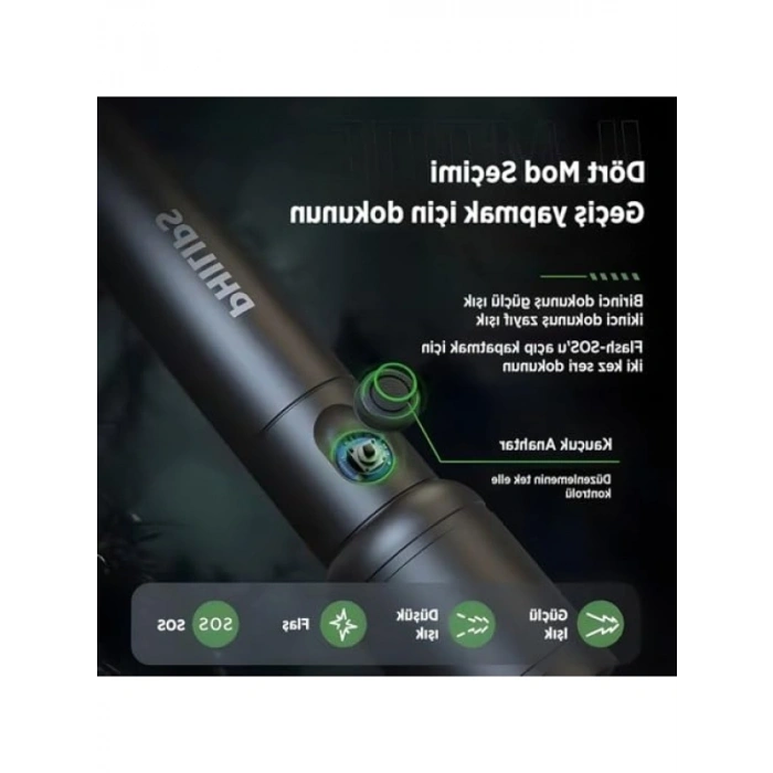 250 Lümen 5W Şarj Edilebilir LED El Feneri