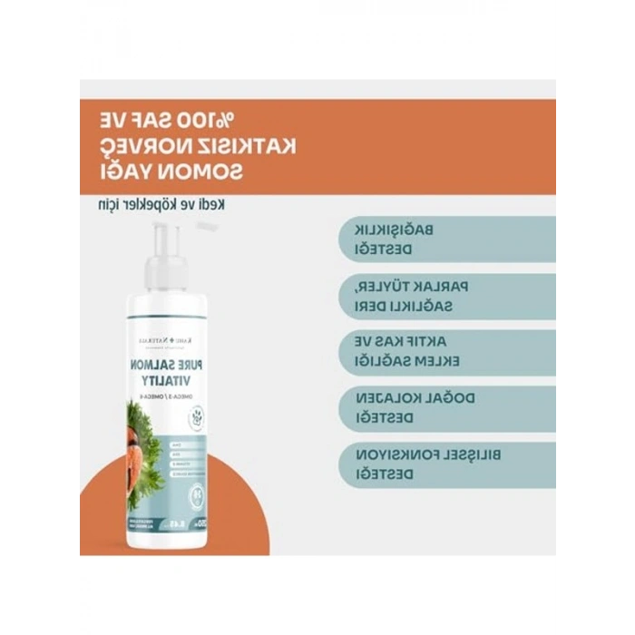 250 ML %100 Doğal Norveç Somon Yağı, Omega 3 ve 6, E Vitamini