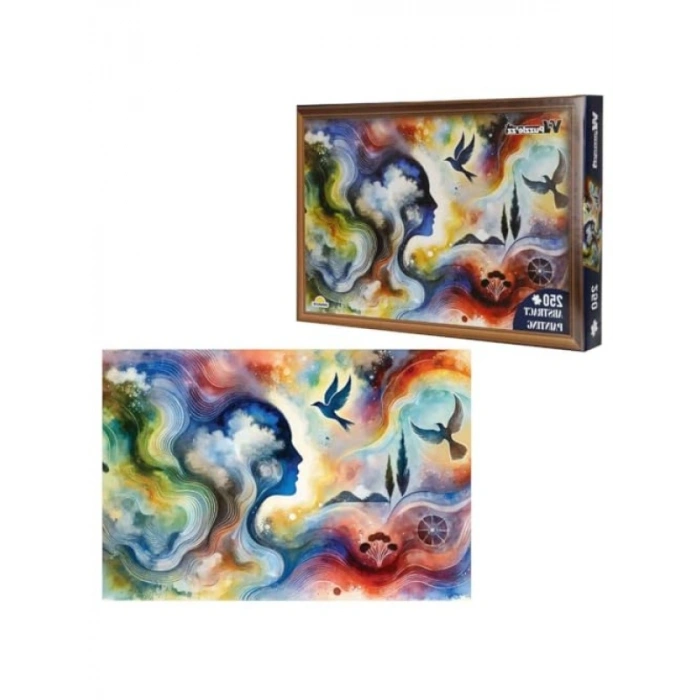 250 Parça Soyut Resim Bulmacası