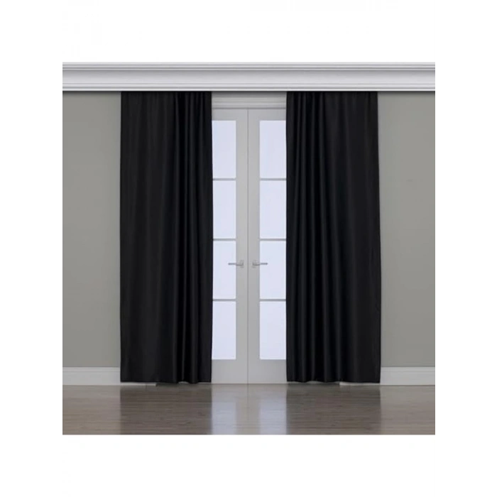 250 x 260 cm Boyutunda Siyah Karartma Fon Perde, Şık Tasarım