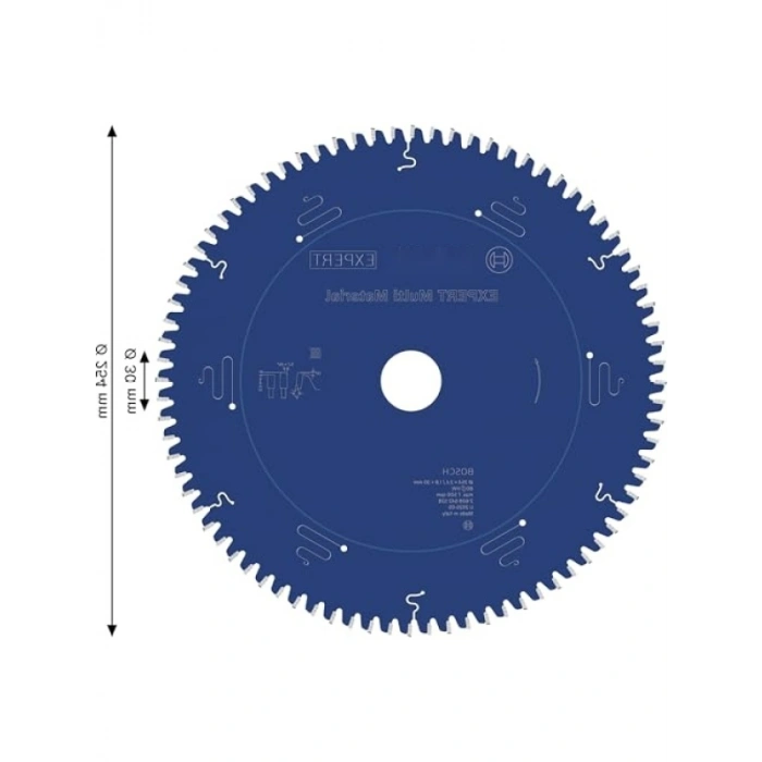 254 mm Dış Çaplı Çok Amaçlı Testere - 80 Dişli