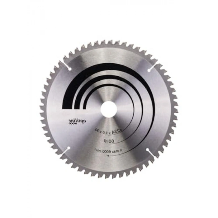 254x30 mm 60 Dişli Profesyonel Daire Testere Bıçağı Ahşap Kesimi İçin