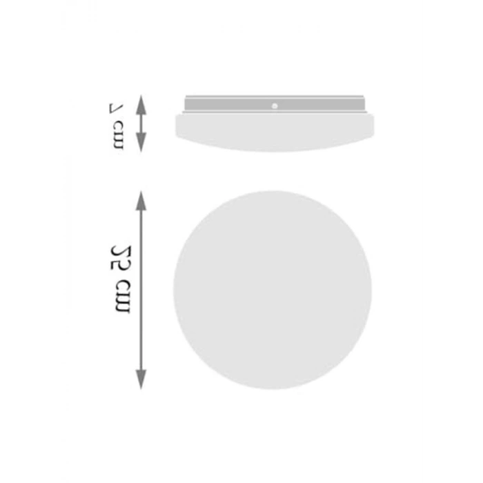25,5 cm Ses Sensörlü 18W Led Plafonyer, Gün Işığı
