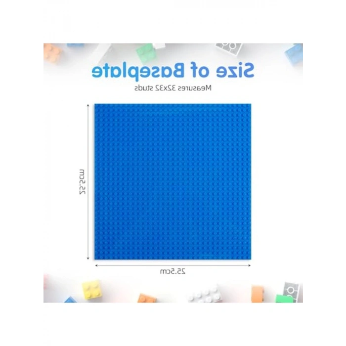 25,5 x 25,5 cm Taban Plakası, 6 Adet, Yapı Eğitici Oyuncak Seti