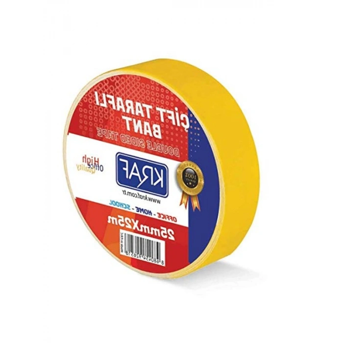 25mmx25m Çift Taraflı Bant, Güçlü Yapışkan Özellik