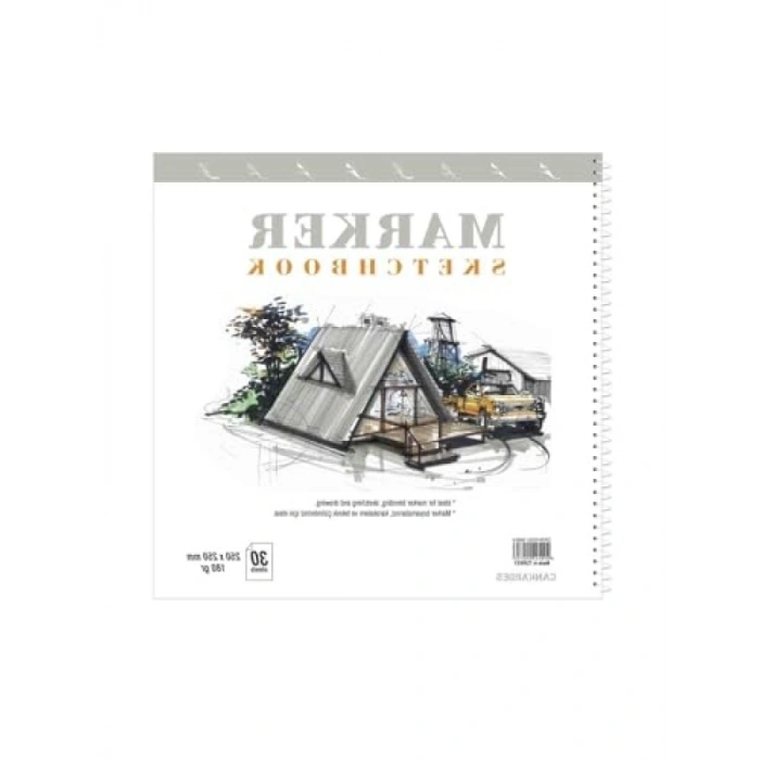 25x25 cm Boyutunda Marker Sketchbook