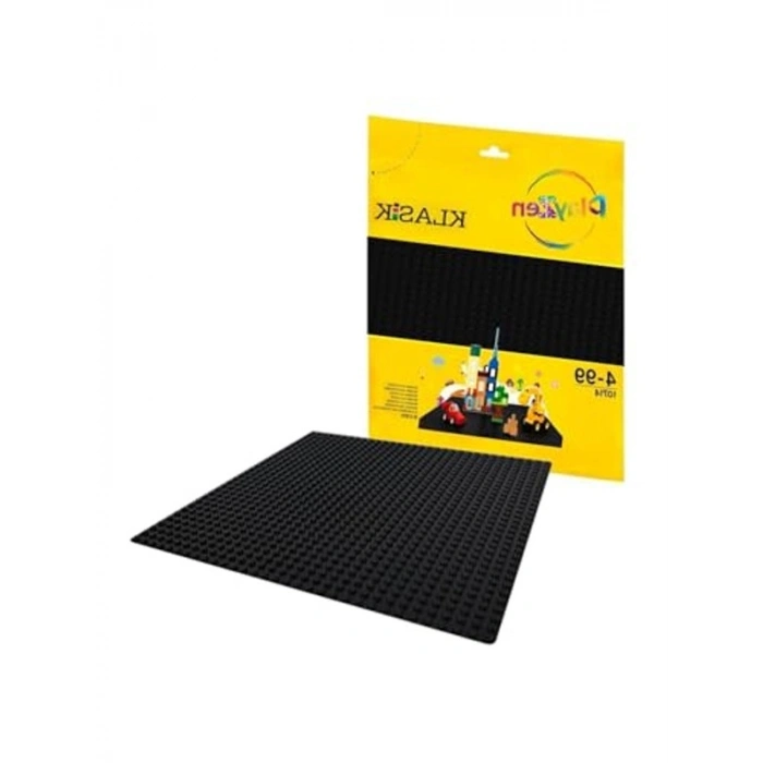 25x25 cm Siyah Zemin Plakası, Yapı Blokları ile Uyumlu