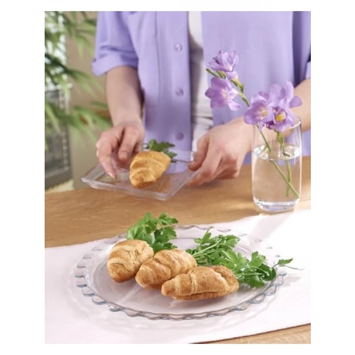 26 cm Çapında Şık Kek ve Pasta Servis Tabağı