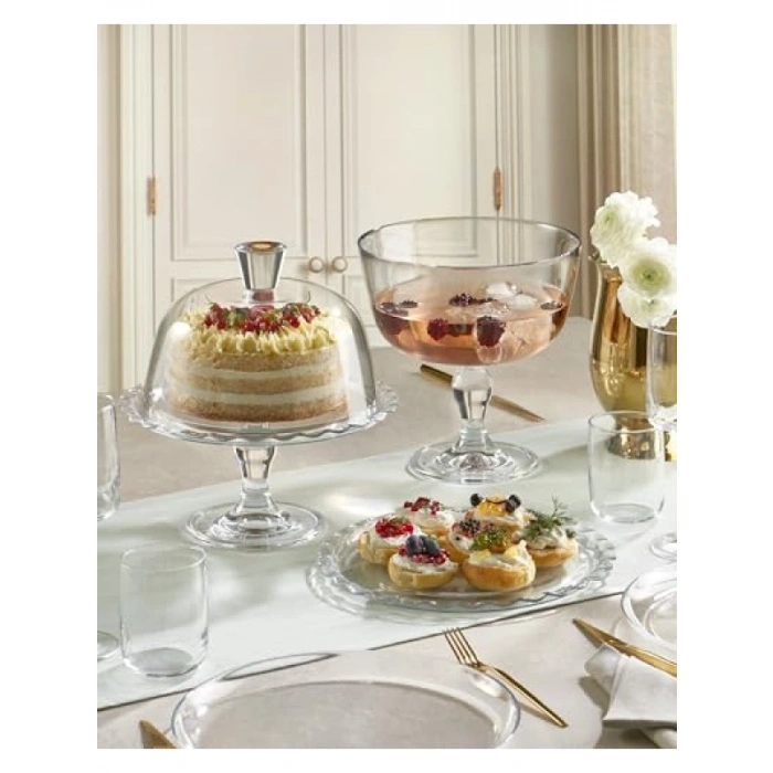 26 cm Çapında Şık Kek ve Pasta Servis Tabağı