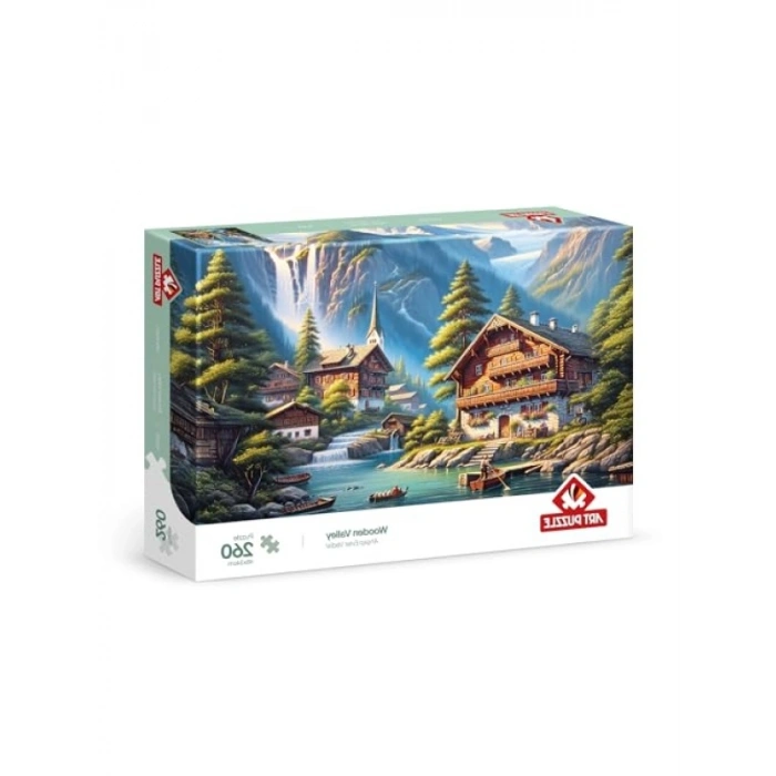 260 Parça Ahşap Evler Vadisi Temalı Puzzle