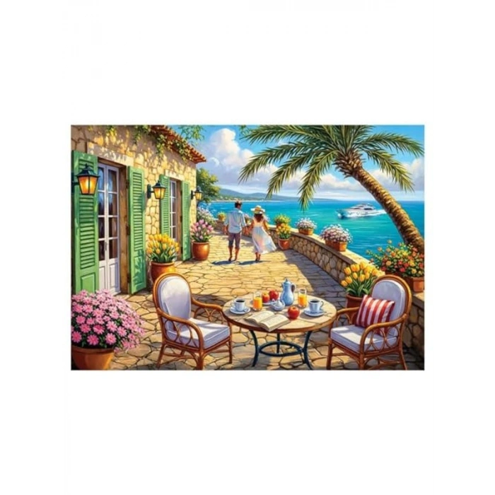 260 Parça Tatil Kaçamağı Temalı Puzzle, Eğlenceli Zaman