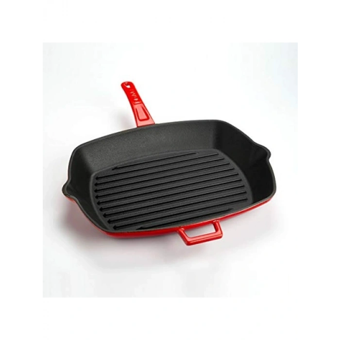 26x32 cm Metal Saplı Döküm Izgara Tava