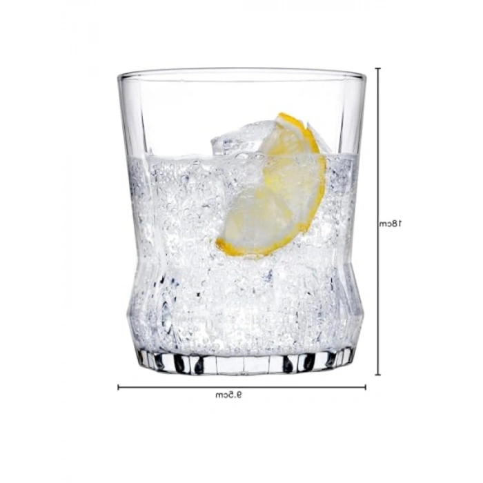 270 cc Kapasiteli Dayanıklı Viski Bardağı, 3lü Pencereli Kutu