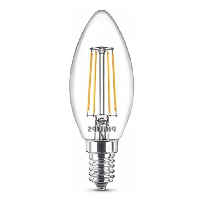 2700K Sarı Işık Renk Seçeneği ile Led Mum Filament Ampul, 3lü Paket