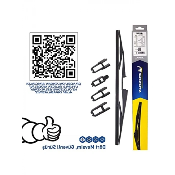 27,5 CM Universal Telli Hibrit Arka Silecek